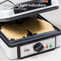 Waffle Maker 4-Slice – 1200W Waffle Iron with Adjustable Temp, LED Indicator & Non-Stick Plates – Breakfast & Dessert