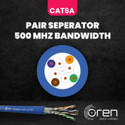 CAT6A Ethernet Cable 50m 23 AWG Pure Copper