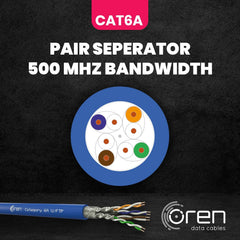 CAT6A Ethernet Cable 50m 23 AWG Pure Copper