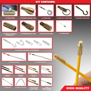 16M Cable Access Rod Kit with 17 Attachments