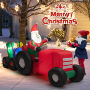 COSTWAY Inflatable Santa Claus with LED Lights – Christmas Decor