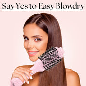 Air Dryer Brush with Adjustable Heat – 2-in-1 Hot Air Styler & Volumizer for All Hair