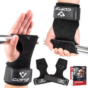 Double Layer Leather Weight Lifting Wrist Straps – Padded Hooks for Deadlift & Powerlifting