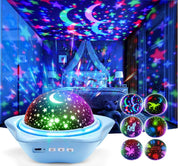 Baby Night Light Projector, 96 Modes Star Night Light Kids, Rechargeable Night Light with 6 Projection Films, 360° Rotating Sensory Lights for Bedroom, Toys for Toddlers