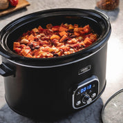Cooks Professional 8L Digital Slow Cooker with Glass Lid, Cool Touch Handles, 2 Heat Settings, Keep Warm & Delay Timer