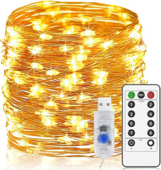 10 Pack LED Fairy Lights 3M/30 LEDs Battery Operated String Lights 3 Twinkle Lighting Modes Copper Wire Lights