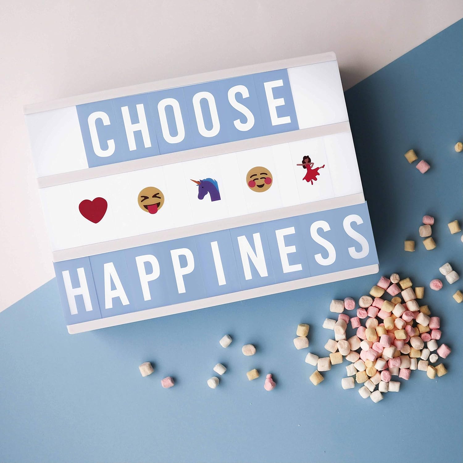 BONNYCO Blue A4 Cinema Light Box 400 Letters & Emojis