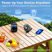 VersionTECH. Portable Handheld Misting Fan as Power Bank, 50ml XL Water Tank, 20H Runtime 3 Speeds, 180° Foldable Rechargeable Mist Fan for Travel, Outdoors, Makeup - Black