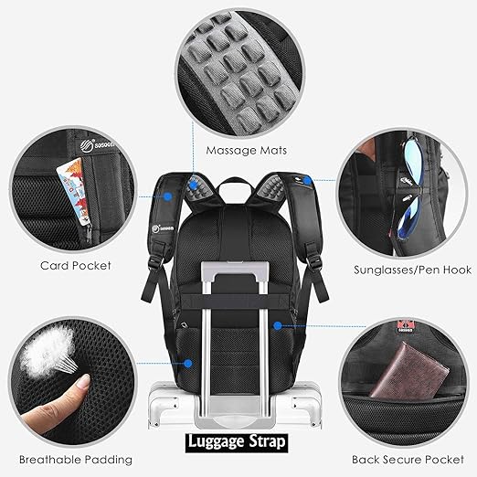 Laptop Backpack – Anti-Theft USB Charging Business & Travel Bag for Men & Women