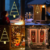 Cozy festive glow from warm white LED ladder lights
