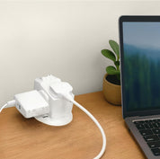 3-Socket Surge Protected Adaptor with Individual Switches – Safe Power Extension