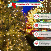 400 LED Christmas Fairy Lights – Warm White, Mains Powered, 8 Lighting Modes, IP44 Waterproof