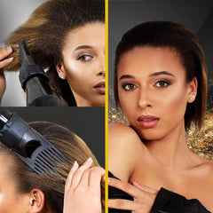 Hair Dryer for Women – Afro Hairdryer with Pik, 3 Heat Settings, Black