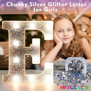 LED Silver Letter C Light – Battery Powered Night Light