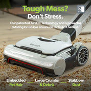 Gtech AirRAM 3 Cordless Vacuum Cleaner White/Purple Lightweight 60W