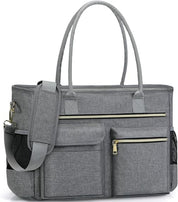 Women’s 15.6" Laptop Tote Bag – Teacher, Nurse & Work Briefcase with Insulated Pocket