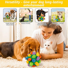 Snuffle Ball for Dogs – Interactive Puzzle Toy, Slow Feeder & Bite-Resistant Fun
