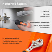 VonHaus 120-Piece Home Tool Kit with Carry Case
