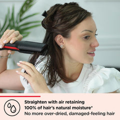 One-Step Air Straight 2-in-1 Dryer & Straightener – Hot Air with Argan Oil Shine Boost