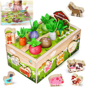 Montessori Wooden Sensory Toy for Toddlers 1-3Y Gift