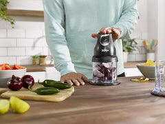 Ninja Professional Chopper NJ1002UKBK – 200W Compact Stackable Food Chopper, Black