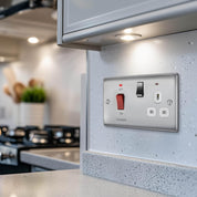 Cooker Control Unit Switch with Socket and LED 45A