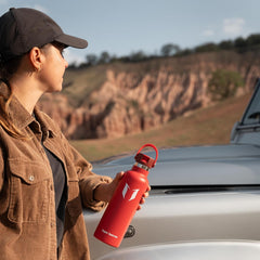 Insulated Stainless Steel Water Bottle – Leakproof FlipFlow Flask with Straw Lid