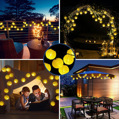 Solar String Lights Outdoor Garden 30 LED 20ft Decoration for Garden Patio Home Party Christmas Halloween Wedding Solar Lanterns Lamp Waterproof IP65