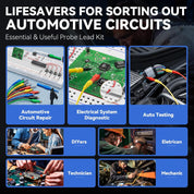 VDIAGTOOL V200 PRO Upgrade Kit Automotive Power Circuit Probe Tester with 30PCS Back Probe,12/24V Car Electric Open Short Circuit Break Finder,AC/DC Voltage Component Relay Fuse Test 40Ft Cable Tracer