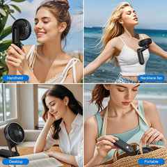 Portable Handheld Fan Foldable Mini USB Rechargeable 5-Speed