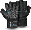 Ventilated Weight Lifting Gloves with Wrist Wraps – Gym Training Gloves for Men & Women