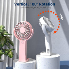 Mini Portable Handheld Fan 5 Speed USB Desk Fan