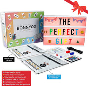 BONNYCO Color Changing Cinema Light Box – 16 Colours, 400 Letters & Emojis