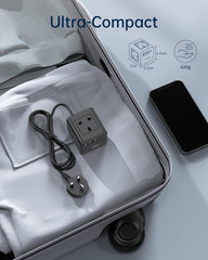 4 Way Extension Lead with USB Slots, 13A/3250W Multi Plug Socket, 1.5M Cable for Home, Office, Travel