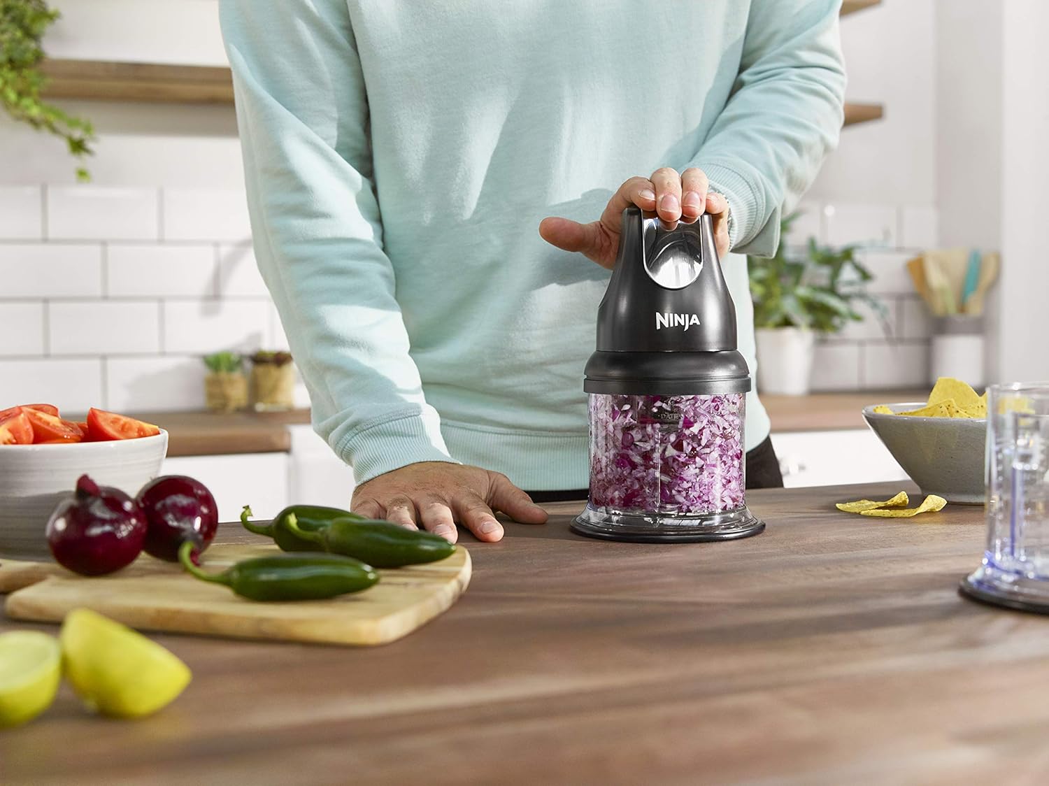 Ninja Professional Chopper NJ1002UKBK – 200W Compact Stackable Food Ch