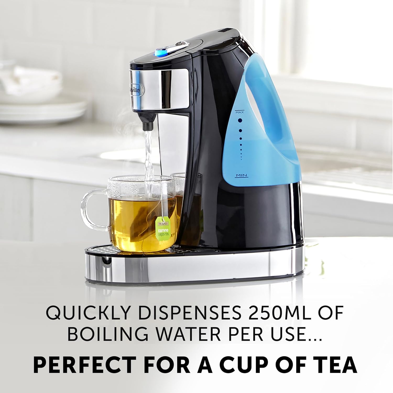 HotCup 1.5L Hot Water Dispenser – 3kW Fast Boil, Energy Efficient Instant Hot Water, Gloss Black – VKJ142