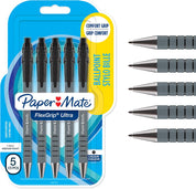 Flexgrip Ultra Retractable Ballpoint Pens, 1.0mm Medium Point, Black
