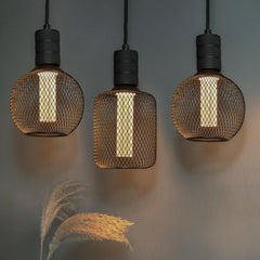 LED E27 Metal Cage Clamp-On Light 1800K Dimmable