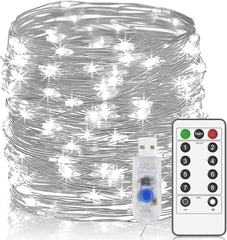 10 Pack LED Fairy Lights 3M/30 LEDs Battery Operated String Lights 3 Twinkle Lighting Modes Copper Wire Lights