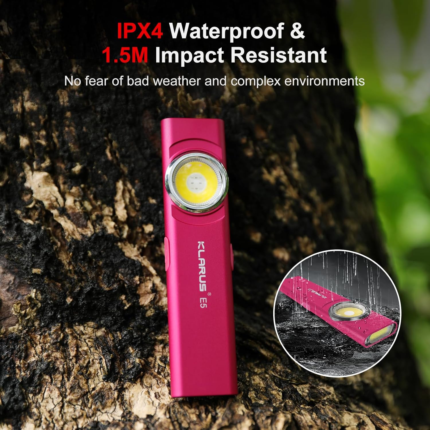 Flat EDC Torch Pink