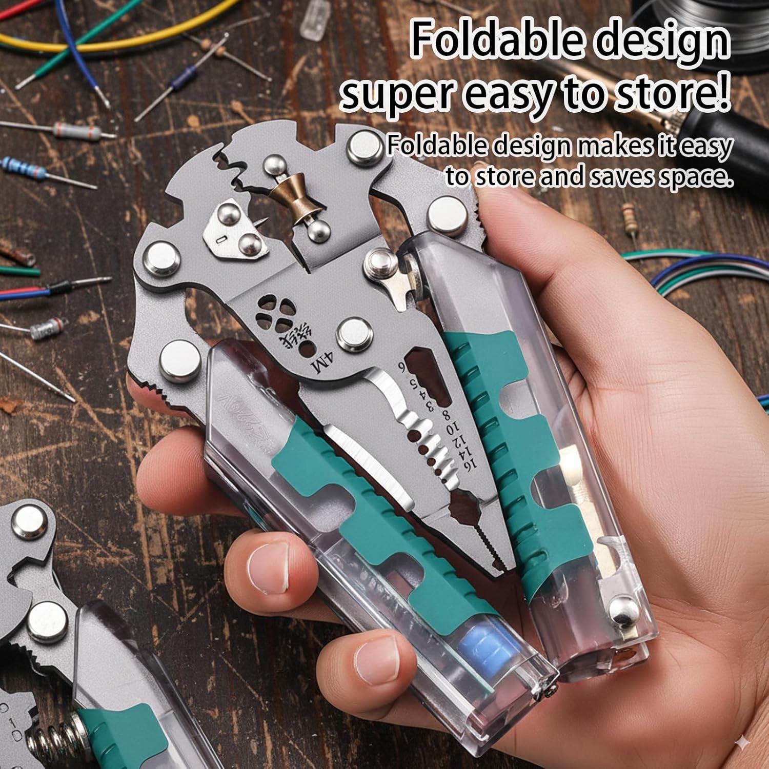 Folding Stylus Screwdriver Wire Stripper Tool