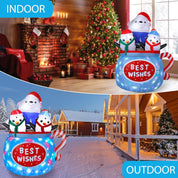 Waterproof polar bear inflatable holiday decoration