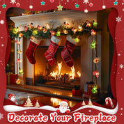 Festive string lights for bedroom Christmas décor