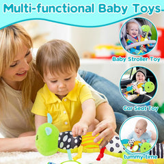 Baby Musical Caterpillar Plush – Sensory Toy with Rattle & Crinkle (0–12 Months)