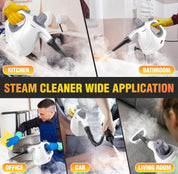 Hand Held Steam Cleaner, 450ml Capacity Portable High Pressure Steam Cleaners with 11 Accessories, Easy And Effortless Steam Cleaner Handheld for Kitchen, Sofa, Car, Floors And Windows