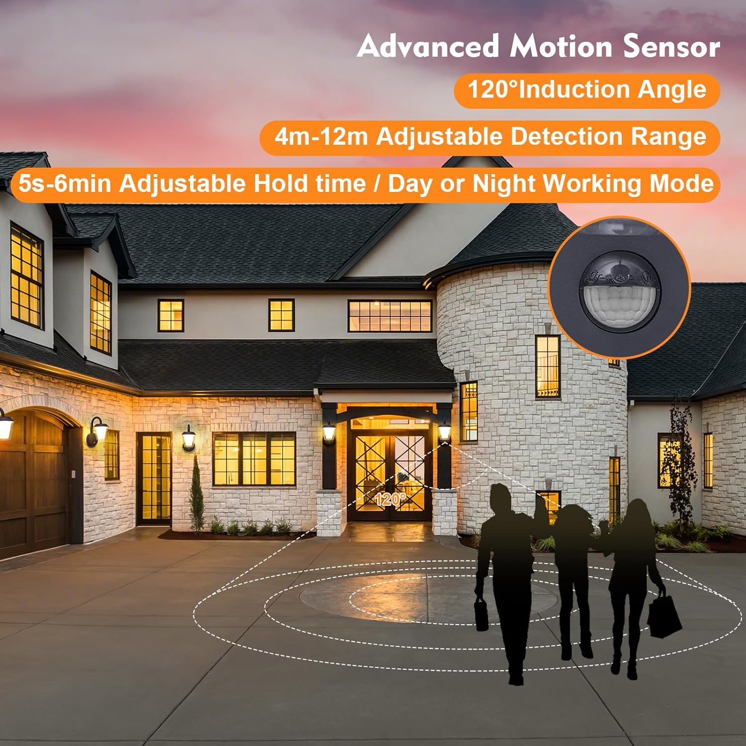 PIR Outdoor Wall Lights