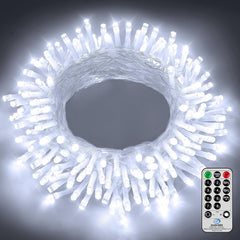 Ollny 30m 300 LED Fairy Lights Mains Powered, Outdoor Waterproof String Light with Remote/Plug/Modes/Timer