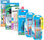 26-Piece Pens & Stationery Set with Ballpoint Pens, Pencils, Highlighters & Tape