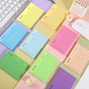 9-Pack To-Do List Sticky Notes, Colorful Lined Self-Stick Notepads, 450 Sheets