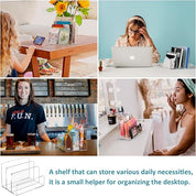 Clear Acrylic 3-Slot Letter Holder – Desk Mail Sorter & Office Paperwork Organiser